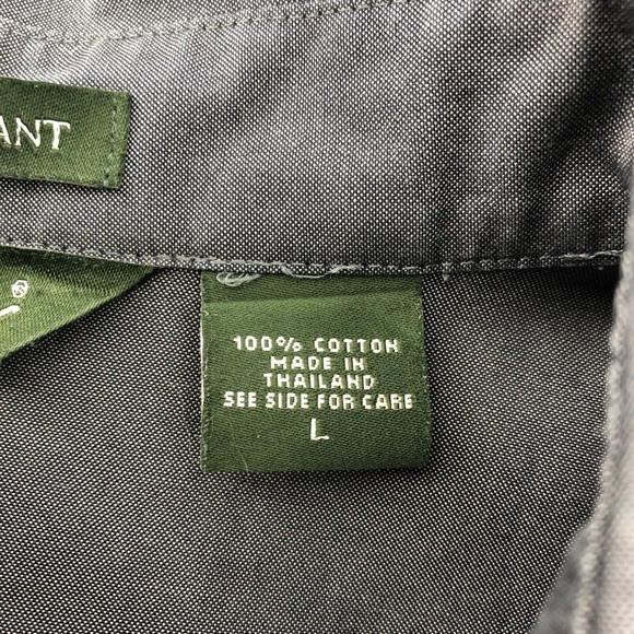 Eddie Bauer Gray Dress Shirt, Size L - Picture 5 of 6